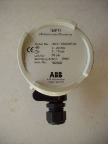 ABB TEIP11 I/P Converter 4-20mA 3-15 PSI  18311-182210100