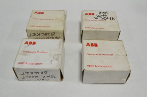 Lot 4 abb 7957829 pipe mounting kit steel for temperature transmitter b243950 for sale
