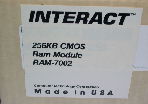 PARKER CTC, 256KB CMOS RAM MODULE FOR POWERSTATION, RAM-7002