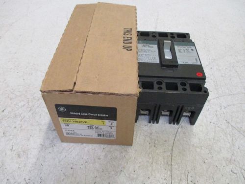 GENERAL ELECTRIC TED134020WL CIRCUIT BREAKER *NEW IN A BOX*