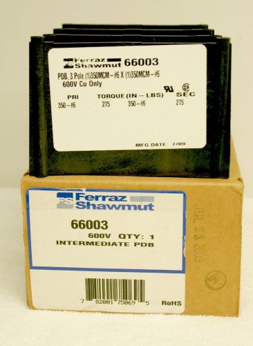 Ferraz shawmut 66003 intermediate pdb **new in box** 600v for sale