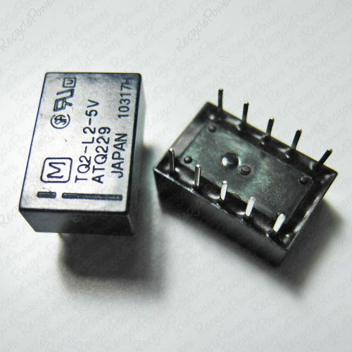 10 x TQ2-L2-5V NAIS 5V 2 Form C Relay ATQ229 10 pins (M)