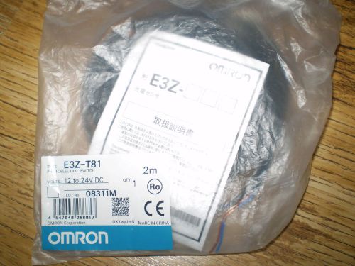 Omron E3Z-T81 sensor 2m cable NIB