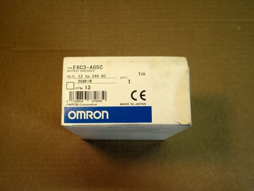 NEW OMRON E6C3-AG5C ROTARY ENCODER 12-24VDC 256 P/R CONTROL