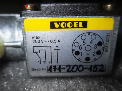 (v55-6) 1 new vogel 171-200-152 solenoid valve for sale