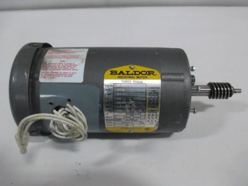 BALDOR GM 3334 AC 1/6HP 230V 460V 1725RPM 316-JK-1 3PH ELECTRIC MOTOR D208398