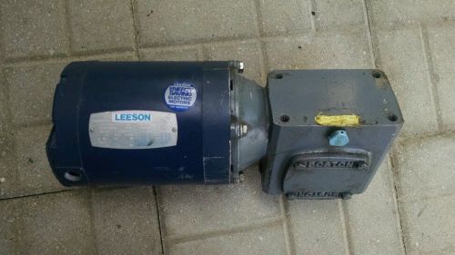 Leeson c6t17nc2b motor 3 phase, 1/2 hp, 1725/1425 rpm, with boston 700 gear box for sale