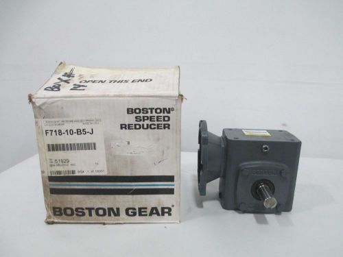 NEW BOSTON GEAR F718-10-B5-J F71810B5J WORM 1.61HP 10:1 56C GEAR REDUCER D258554