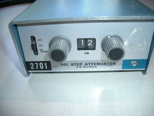 Tektronix TEK 2701  50 Ohm Step Attenuator w/ manual &amp; schematic