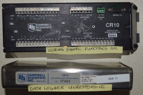 Campbell Scientific CR10 WIRING PANEL #8689, FUNCTIONS WELL