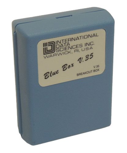 New international data sciences blue box v.35 breakout &amp; cable tester analyzer for sale