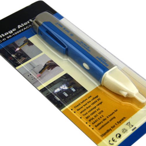 Non-Contact Conductive Voltage Alert Pen AC LED Light Detector Sensor 90~1000V