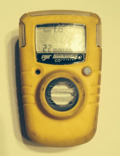 BW GasAlert Clip Extreme Monitor For CO Carbon Monoxide GA24XT-M 24 MONTH