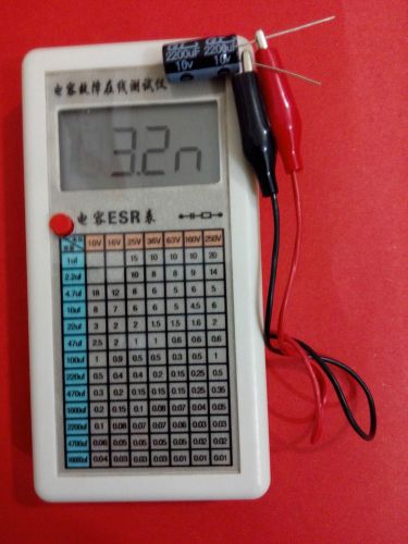 Digital Capacitor ESR Tester Internal Resistance Meter Test In Circuit