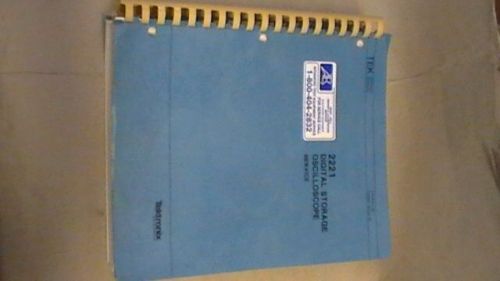 TEK 2221 Digital Storage Oscilloscope Service Manual