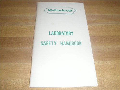 Vintage 1969 Mallinckrodt Laboratory Safety Handbook Booklet