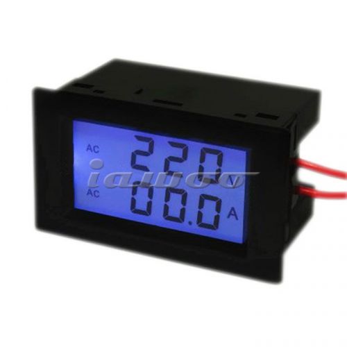 Digital ampere voltmeter ammeter 100-300v 100a volt panel meter current sensing for sale