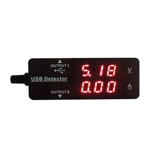 3.2-10V 0-3A 0.28&#034; Red LED USB Current Voltage Amp Tester Digital Charger Meter