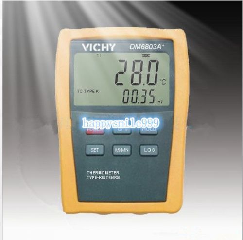 VC digital LCD Thermometer/Vichy/DM6803A+ Dual display intelligent Meter D0179