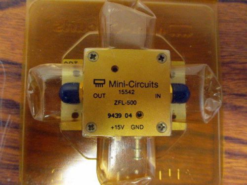 Mini-circuits ZFL-500  Amplifier  Low Power 0.05 to 500 MHz Low Noise