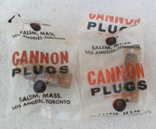 Nos sealed cannon 15 p solder cup connector plug, 15 pin, new* for sale