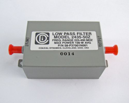 Coaxial Dynamics Low Pass RF Filter SMA Female 2435-50Z