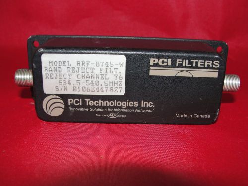 Pci technologies rejection filter brf-8745-w for sale