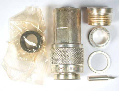 Coax connector &#034;n&#034;(m) rg-8 etc - ug-21b/u mil-spec - silver dage *unused* qty:2 for sale