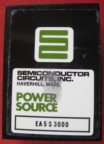 5 Volt Power Source – Semiconductor Circuits EA5S3000