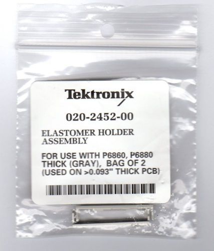 Tektronix (Tek) Two P6860/80 Thick Gray Elastomer Holder Assemblies, 020-2452-00