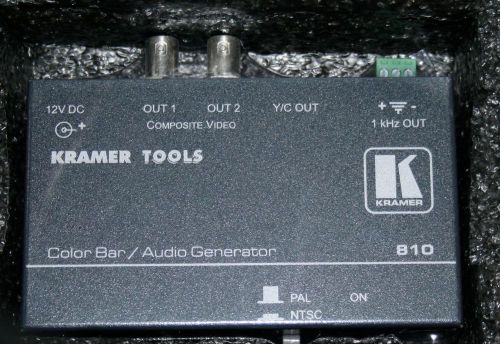 Kramer electronics tools 810 color bar audio generator new for sale