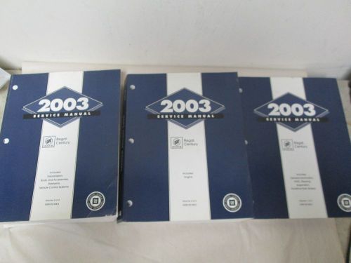 2003 BUICK REGAL AND CENTURY 3 VOLUME SERVICE MANUAL SET (A-62)