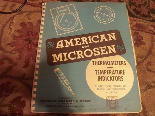 1942 AMERICAN &amp; MICROSEN THERMOMETERS AND TEMPERATURE INDICATORS