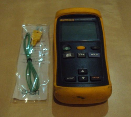 Fluke 51 Series II Digital Thermometer Calibrated with thermocouples and holster