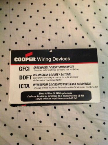 Nib vgf20b cooper wiring ea 20a gfci - brown ground fault circuit interrupters for sale