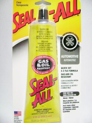1 x SEAL-ALL 2 fl oz Clear Contact Adhesive Sealant  Automotive Quick Set Metal