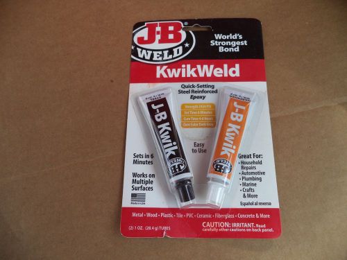 J-B JB Weld Kwik Adhesive Epoxy 1oz Tubes #8276 2 PART STEEL REINFORCED QUICK