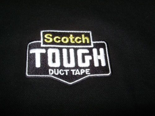 Large SCOTCH TOUGH DUCT TAPE embroidered polo shirt golf masking adhesive