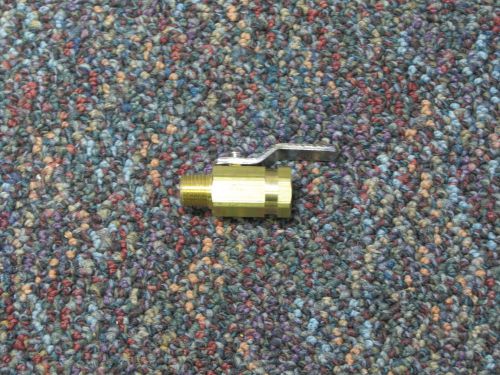 1/4&#034;  brass hex shutoff valve, 1000psi with metal handle for sale