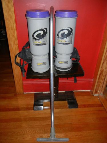 2 proteam super coach backpack vacuum cleaners scm 1282 not working part only for sale