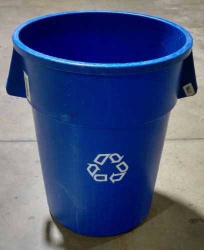 Rubbermaid 2643-73 blue, recycling container, 44 gal., blue for sale