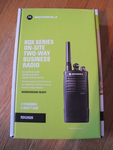 Motorola rdx series rdu2020 uhf - 2 watts - 2 channels narrowband for sale