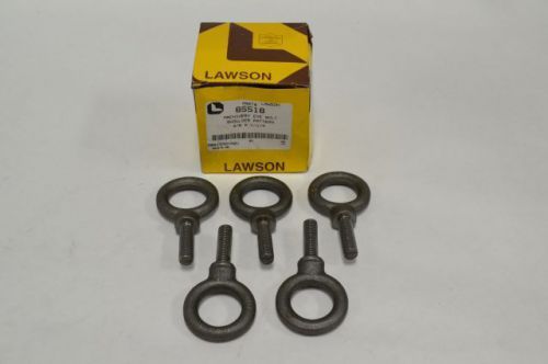 Lot 5 new lawson 85518 3/8x1-1/4in machinery eye bolt shoulder pattern b226198 for sale