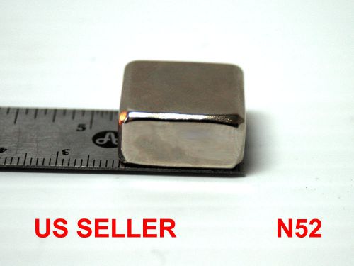 N52 Nickel Plated 20x20x10mm Strongest Neodymium Rare-Earth Block Magnet