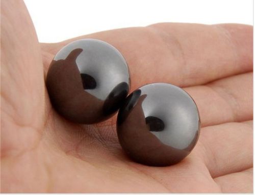 2 18mm magnetic round ball hematite singing magnets toys (black) for sale