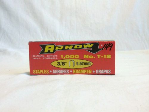 Arrow staples no. t-18 3/8&#034; 1,000 count (inv.#:3268164) for sale