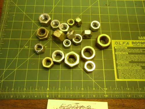 Misc hex nuts (qty 19) #52903 for sale
