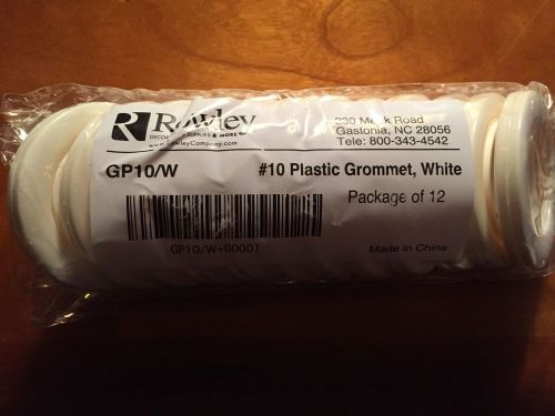 #10 Plastic Grommet, White - 28 Packs of 12