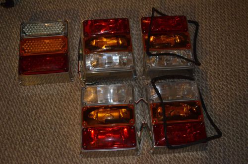 Weldon Fire Truck Ambulance Stop / Turn / Reverse Light Housings Lot of Five (5)