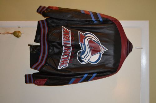 Colorado avalanche size l leather jacket wilson&#039;s leather for sale